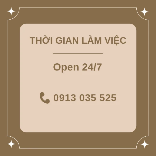 Thời gian làm việc 24/7 CD Massage
