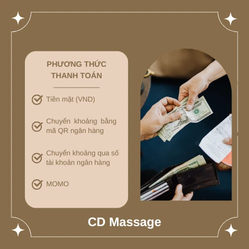 Chính sách thanh toán minh bạch CD Massage