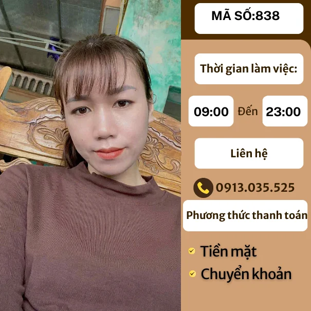MÃ SỐ KTV 838: MASSAGE TẠI NHÀ TP.HN 9h-23h
