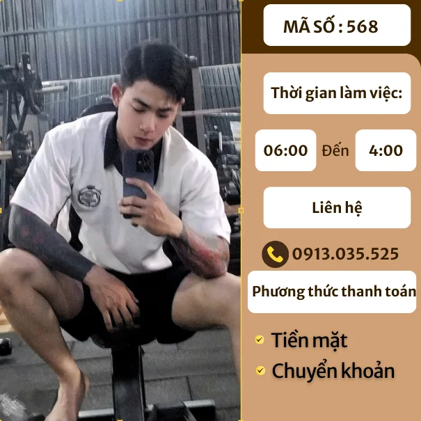 MÃ SỐ KTV 568: MASSAGE TẠI NHÀ TP.HCM 06H-4H