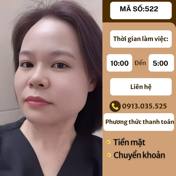 MÃ SỐ KTV 522 : MASSAGE TẠI NHÀ TP.HCM 10H-3H