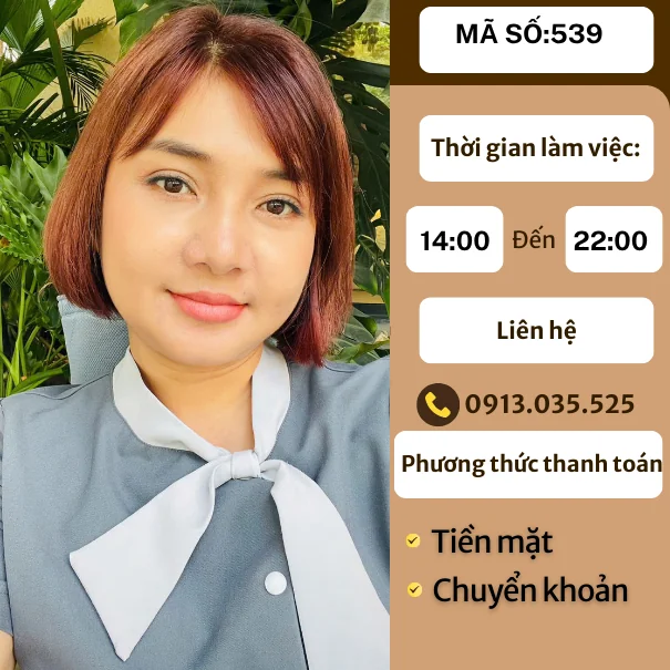 MÃ SỐ KTV 539: MASSAGE TẠI NHÀ TP.HCM 14h-22h