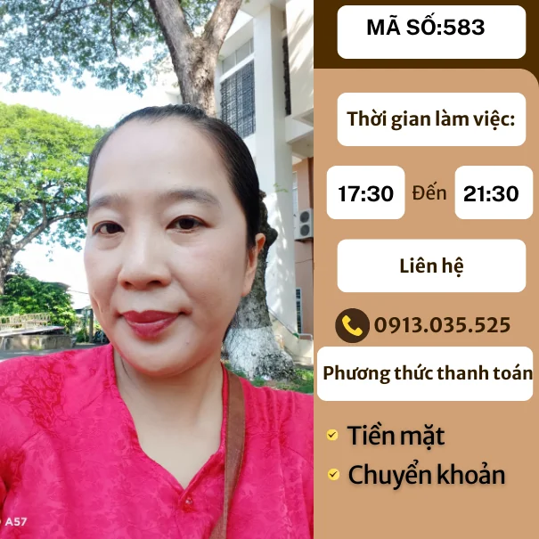 MÃ SỐ KTV 583: MASSAGE TẠI NHÀ TP.HCM 17h30-21h30