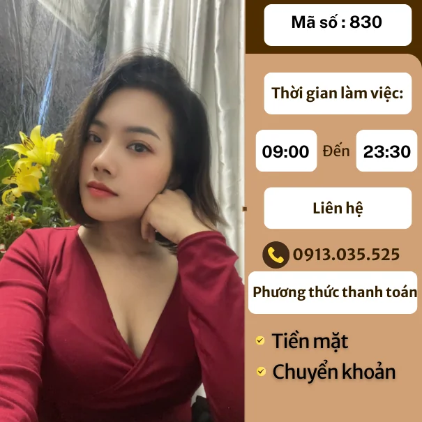 MÃ SỐ KTV 830: MASSAGE TẠI NHÀ TP.HN 9h-23h30