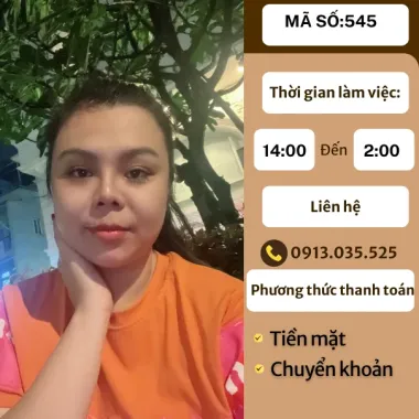 MÃ SỐ KTV 545: MASSAGE TẠI NHÀ TP.HCM 14h-2h