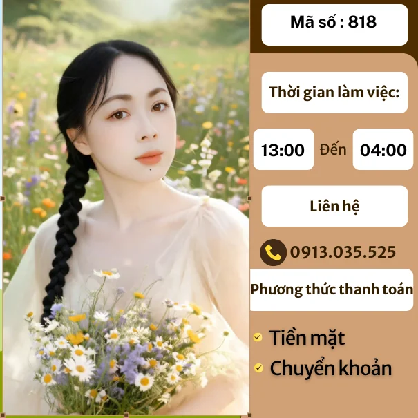 MÃ SỐ KTV 818: MASSAGE TẠI NHÀ TP.HN 13H-04H