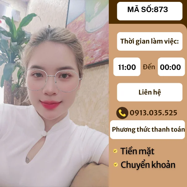 MÃ SỐ KTV 873: MASSAGE TẠI NHÀ HÀ NỘI 11h-00h