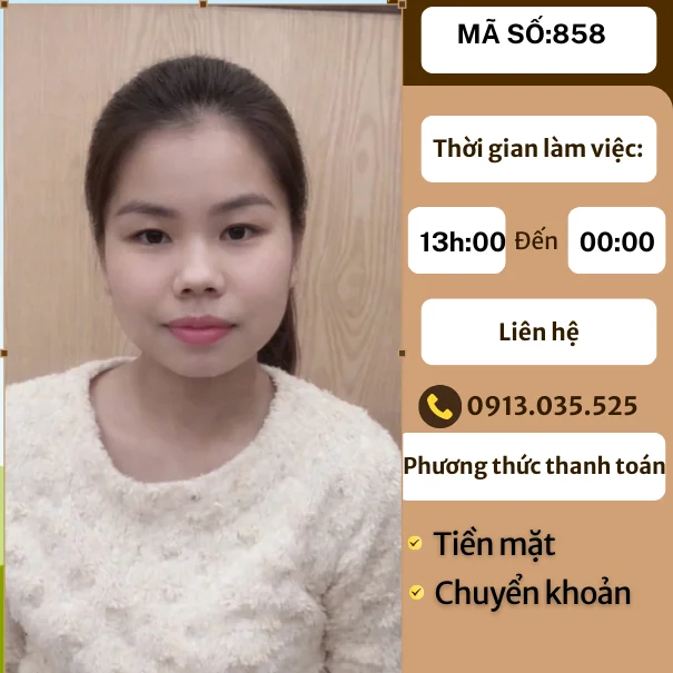 MÃ SỐ KTV 858: MASSAGE TẠI NHÀ HÀ NỘI 13h-00h