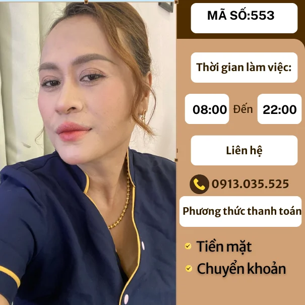 MÃ SỐ KTV 553: MASSAGE TẠI NHÀ TP.HCM 8h-22h
