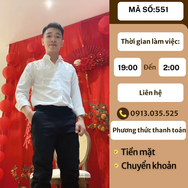 MÃ SỐ KTV 551: MASSAGE TẠI NHÀ TP.HCM 19h-2h