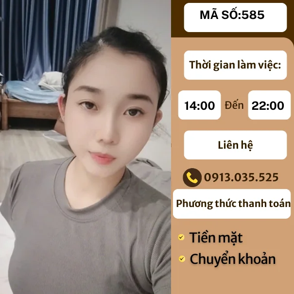 MÃ SỐ KTV 585: MASSAGE TẠI NHÀ TP.HCM 14h-22h
