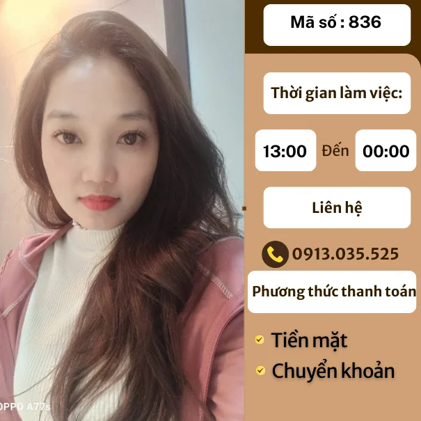 MÃ SỐ KTV 836: MASSAGE TẠI NHÀ TP.HN 13h-00h