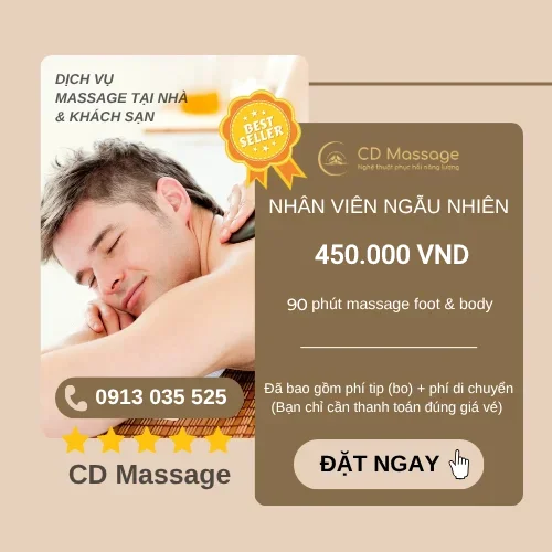 MASSAGE TẠI NHÀ (VÉ KỸ THUẬT VIÊN NGẪU NHIÊN)