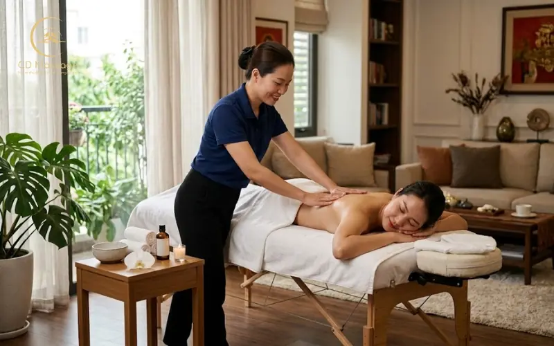 Kỹ thuật vi&ecirc;n massage tận nơi trong 30 ph&uacute;t thao t&aacute;c