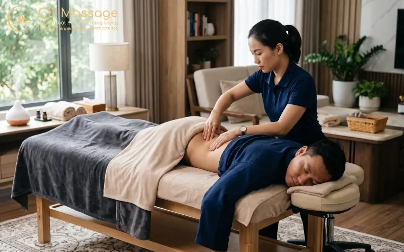 massage cho người đau lưng