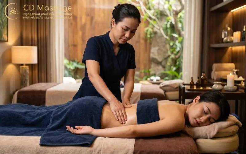 Massage cho người tho&aacute;i h&oacute;a đốt sống giải tỏa co thắt