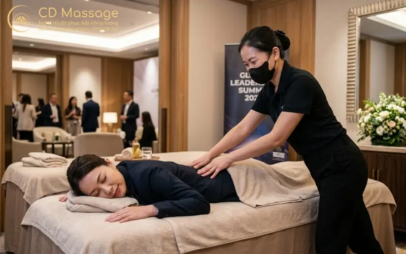 quy tr&igrave;nh massage tận nơi sự kiện chuy&ecirc;n nghiệp