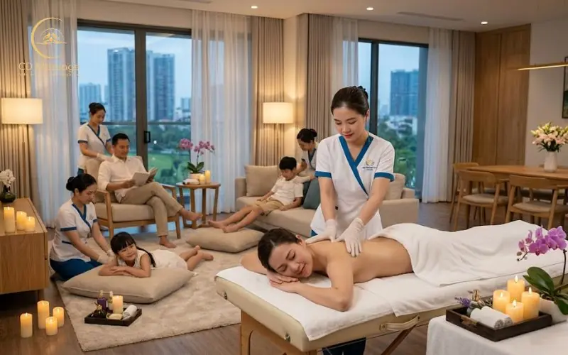 Đặt lịch massage tại nhà theo giờ cho gia đình