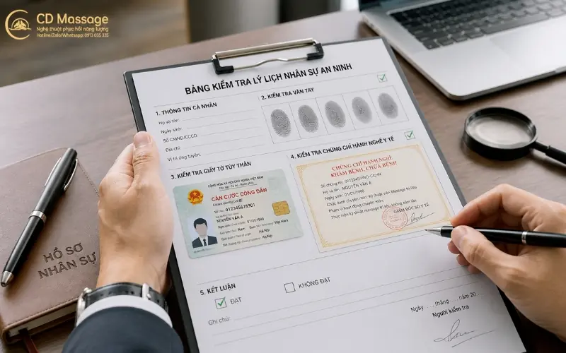 Quy trình xác minh lý lịch tư pháp và chứng chỉ hành nghề của kỹ thuật viên y tế
