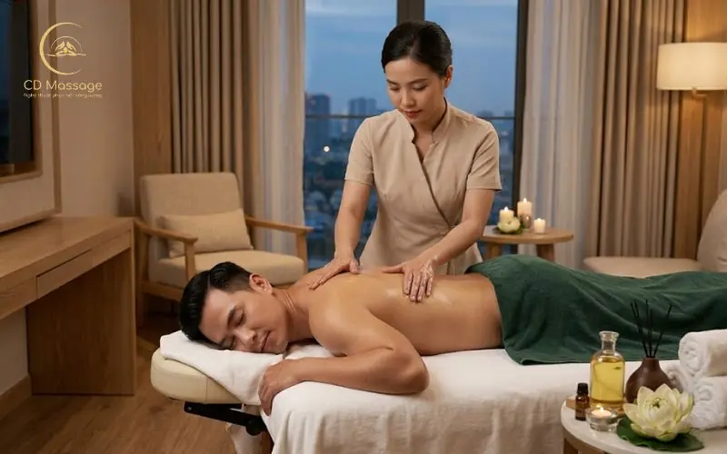 cam kết dịch vụ massage tận nơi với đồng phục chỉnh tề